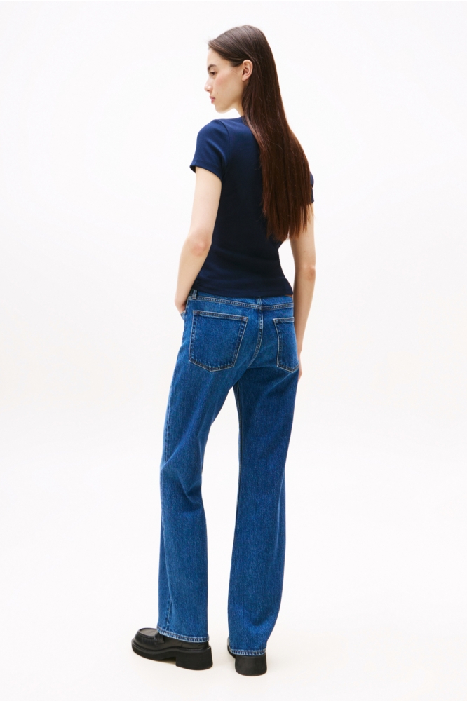 TJW SLIM BADGE RIB T DW0DW17881 C1G DARK NIGHT NAVY